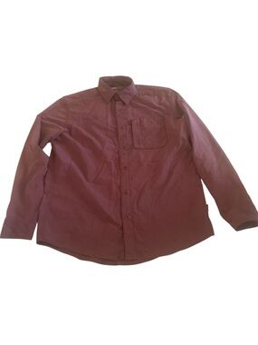 Maroon Swiss Tech Button Up (XL)